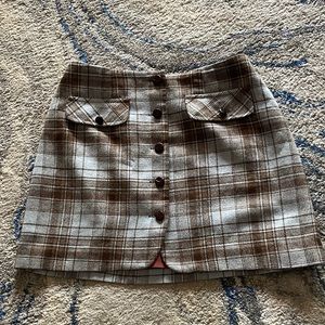 ANN TAYLOR LOFT ~ Mini Flannel skirt 10Petite